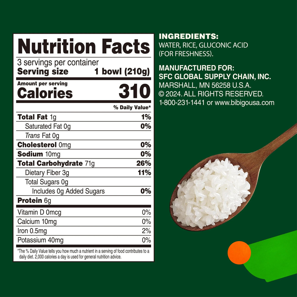 Cooked Sticky White Rice, 22.21 Oz 3 Pack