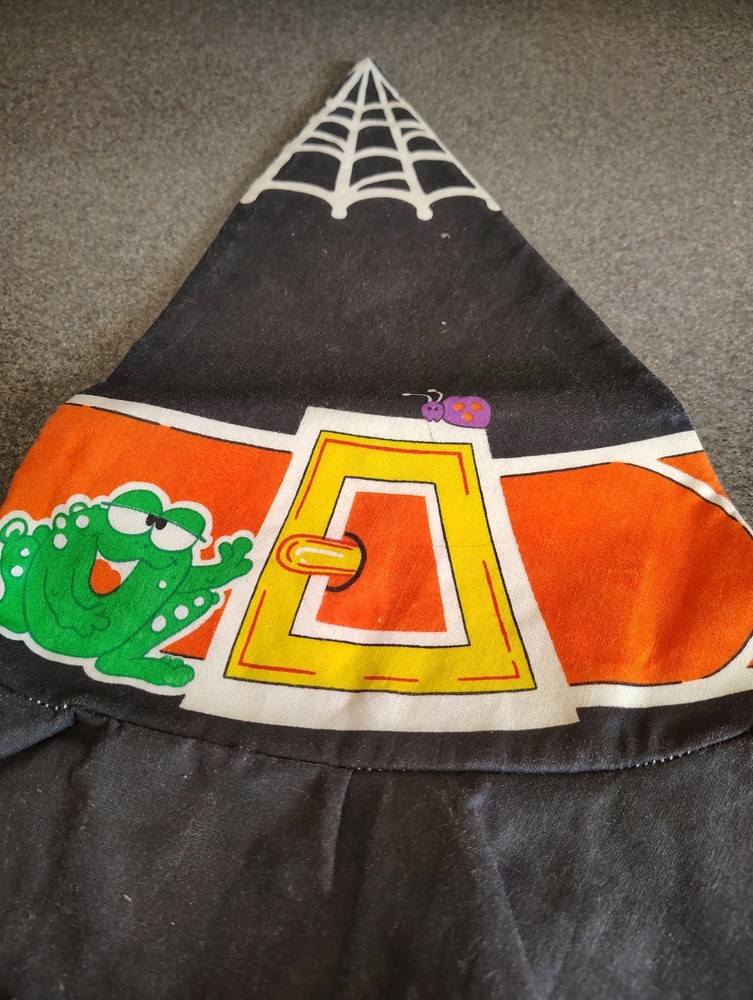 Vintage Halloween Fabric Witch Hat
