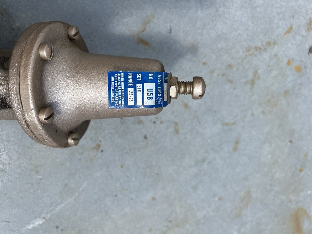 NEW WATTS PRESSURE REDUCING VALVES
