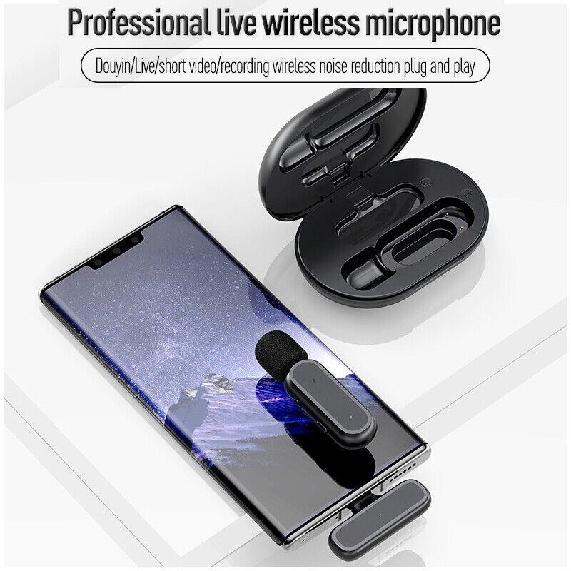 🔥🔥HCZ K61 Wireless Lavalier Microphone for iPhone iPad with Charging Case🔥🔥