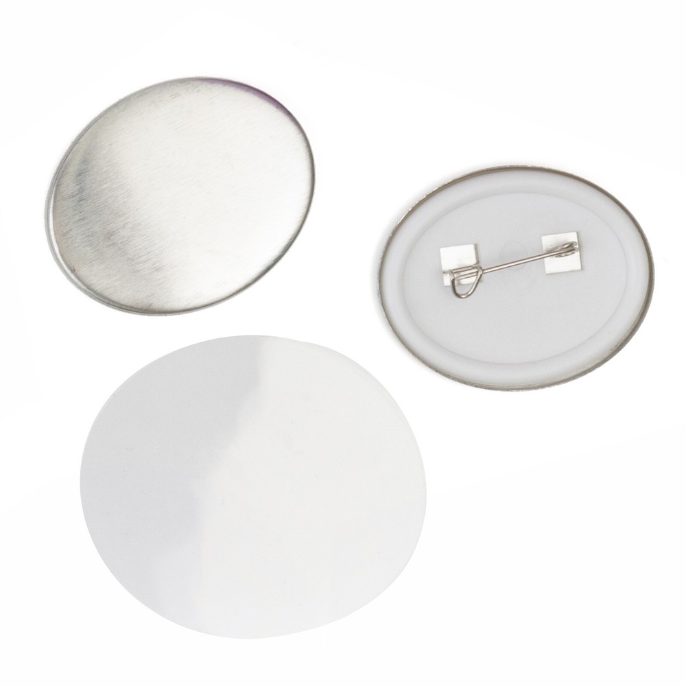We R Button Press Refill Pack 30/Pkg-Small Oval Button Pin Back, Makes 10 Pin