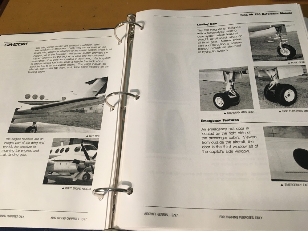 Simcom King Air F90 Reference Manual