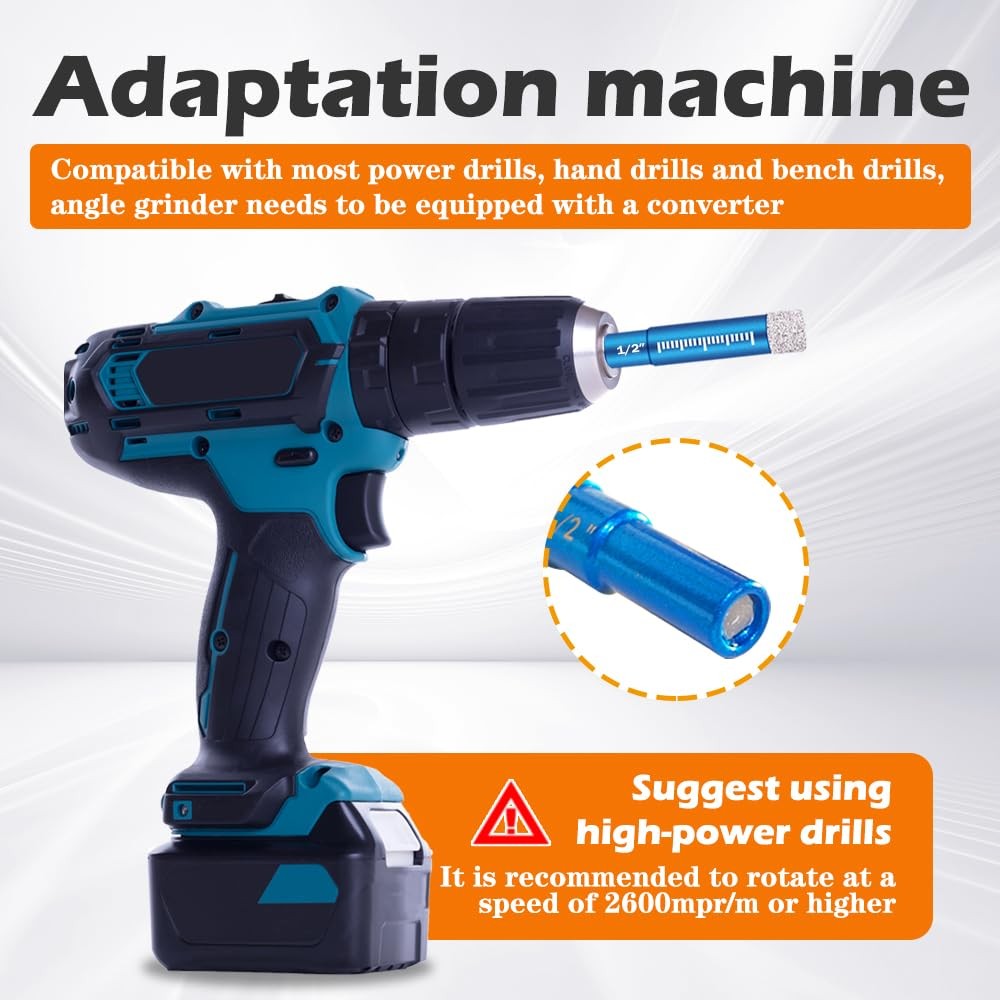 7 PCs Diamond Drill Bits Set, Versatile Tile for Ceramic Glass...