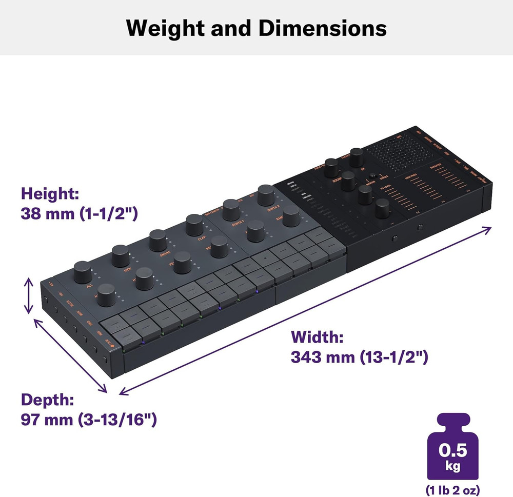 SEQTRAK Mobile Music Ideastation, Advanced Sequencer, Onboard Sampling, Built-In