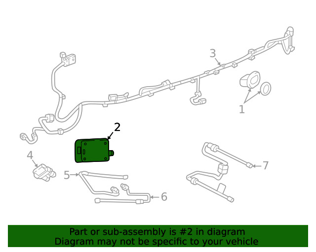 Genuine GM Side Obstacle Detection Control Module 42625292