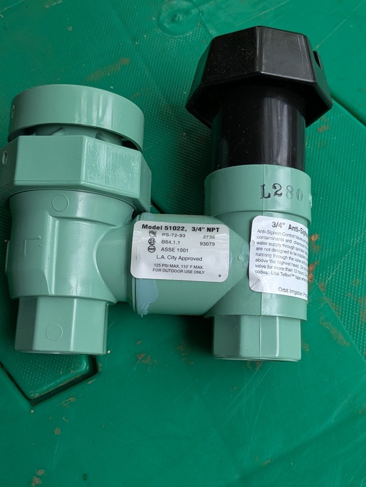 Orbit Sprinkler System 3/4-Inch Anti-Siphon Control Valve 51022