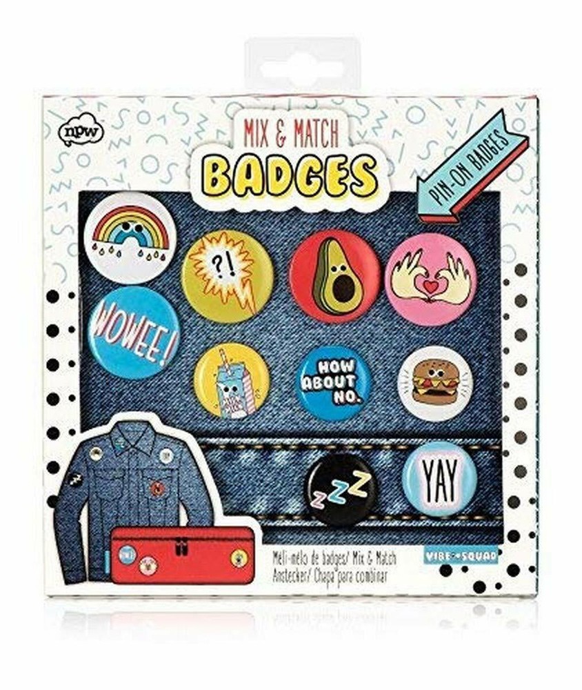 NPW Vibe Squad Buttons (10 Set)
