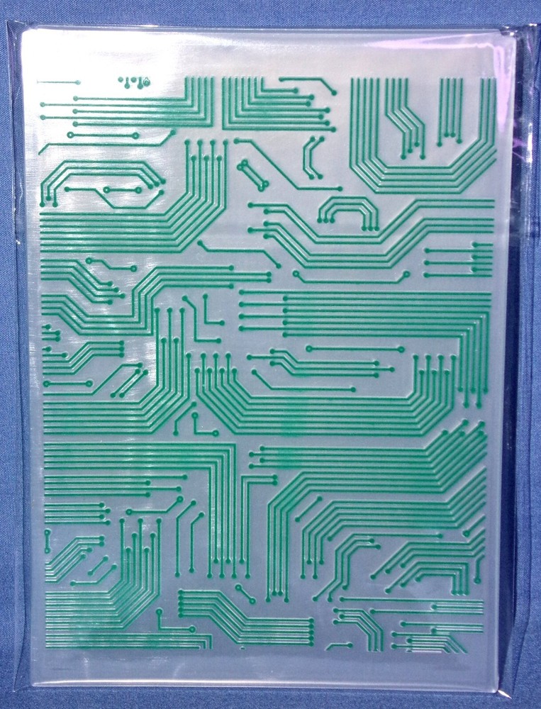 Diamond Press Embossing Folder Electronic Board Design Pattern All New Free Ship