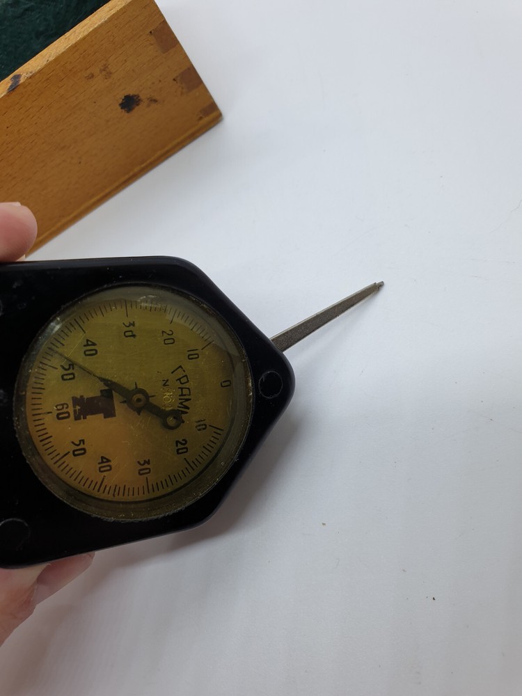 Soviet vintage bi-direction needle dynamometer USSR with original box