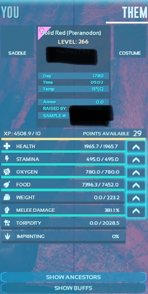 Solid 1 Red Pteranodon Pair Ark Survival Ascended PVE ASA PC/Xbox/PS5