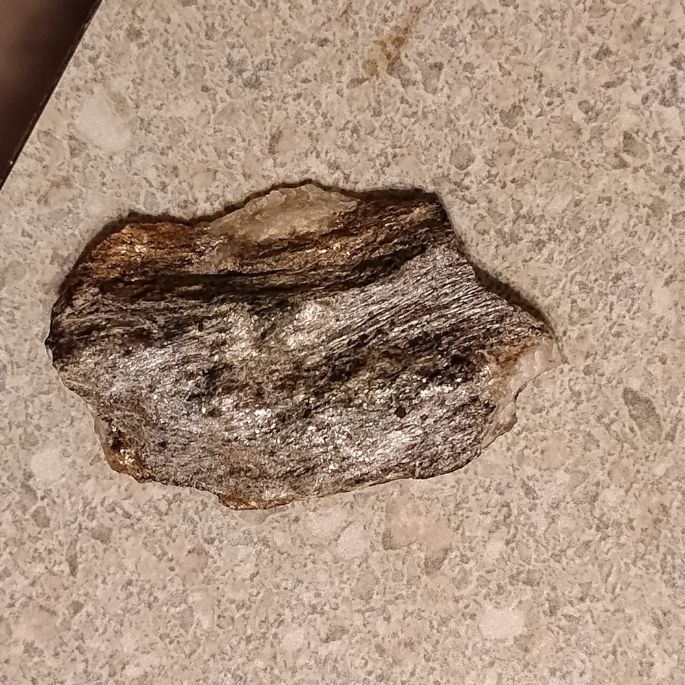 Native Gold and Platinum in quartz specimen