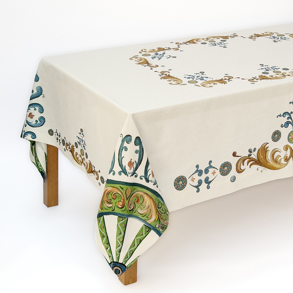 Napking Siciliam Rectangular Linen Tablecloth 180x270cm