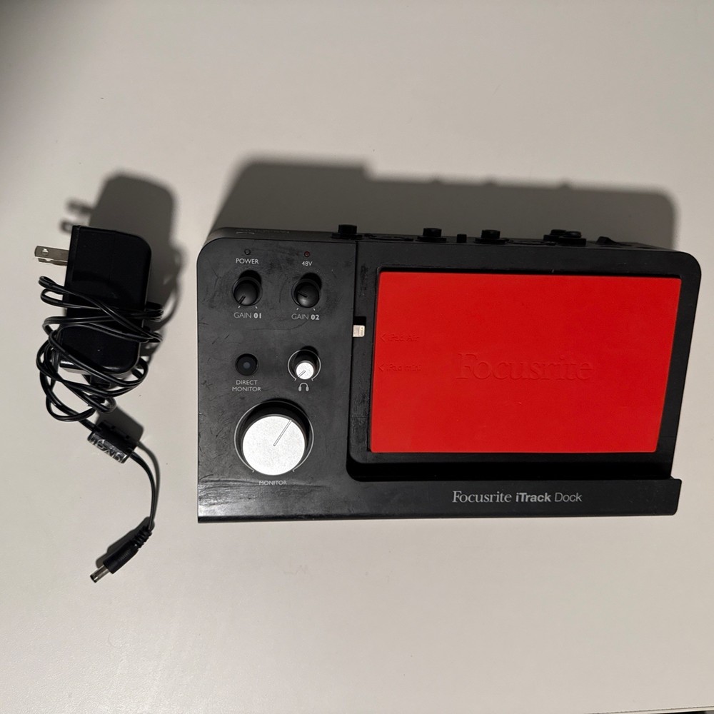 Focusrite iTrack Dock Portable Music Recording Studio Audio Interface For iPad!