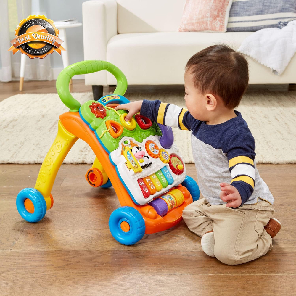 Sit to Stand Baby Learning Walker Activity Push Toy Infant Support