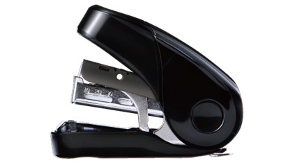 Max Flat Clinch Light Effort Compact Stapler - Black