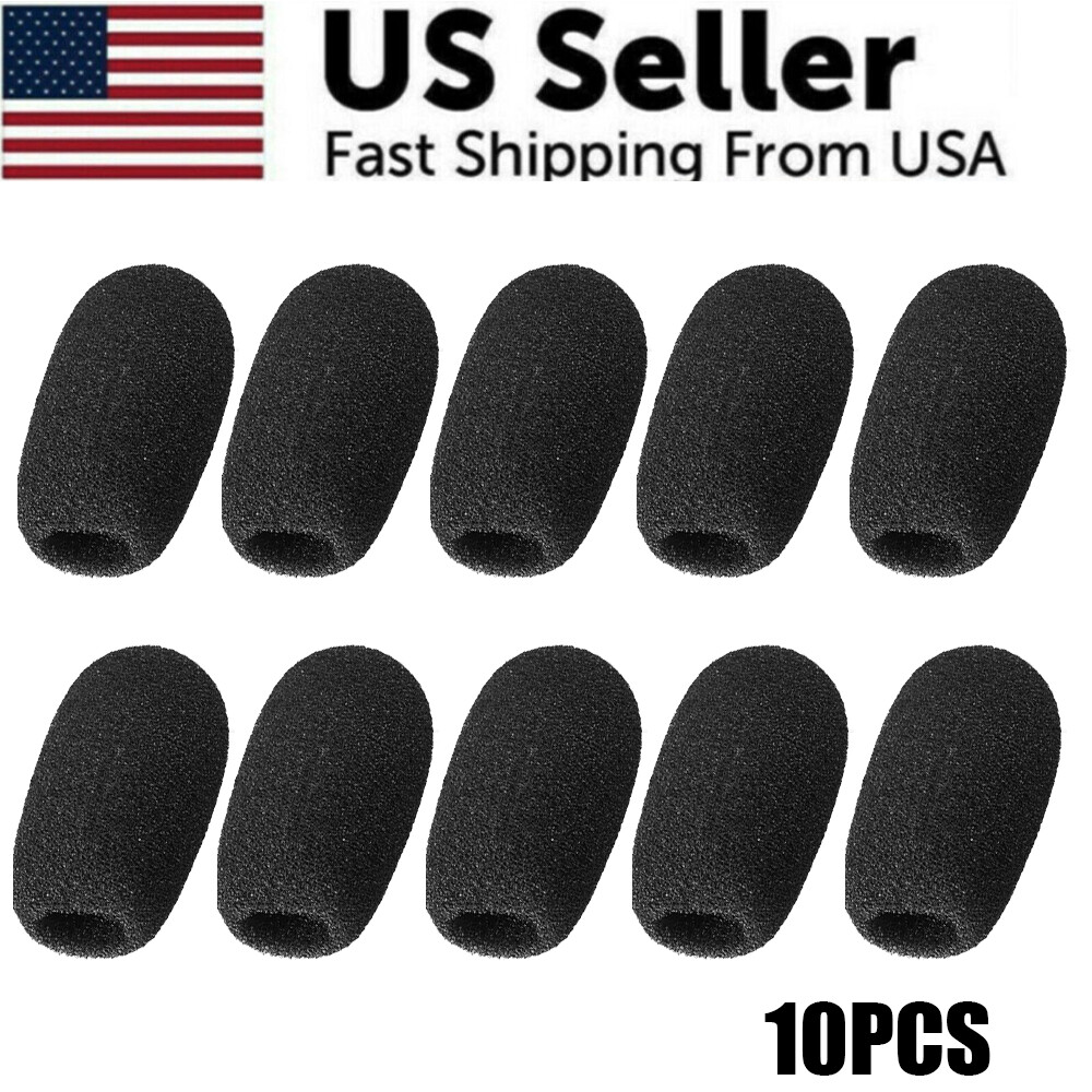 10PC Foam Mic Cover Conference Microphone Windscreen Shield Protection 60mm Long