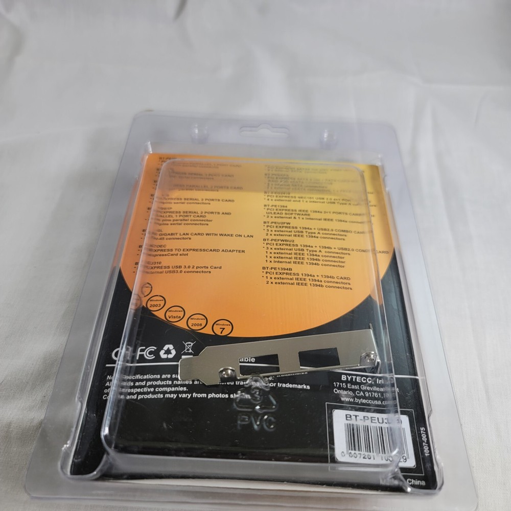 BYTECC PCI Express Controller Card BT-PEU310 USB 3.0 2 Ports Card