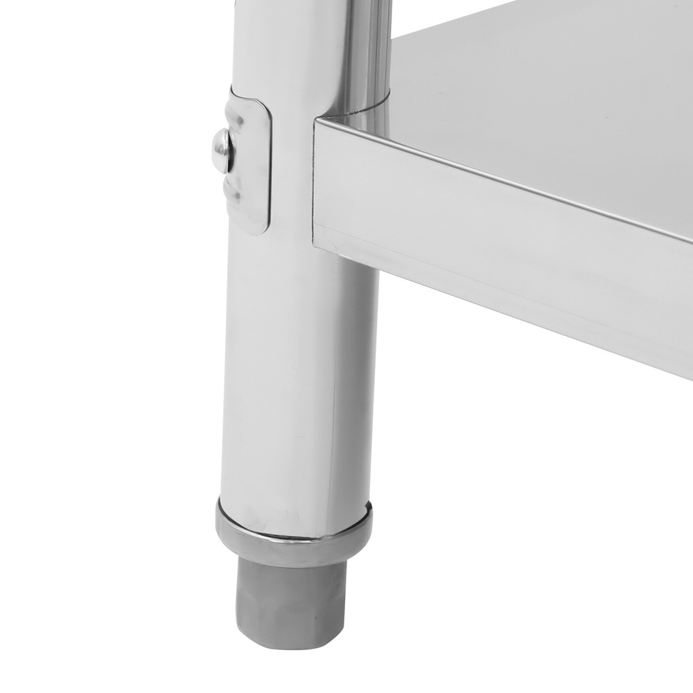 Commercial Work Table with Backsplash Sidesplash Prep Table for Kitchen Storage