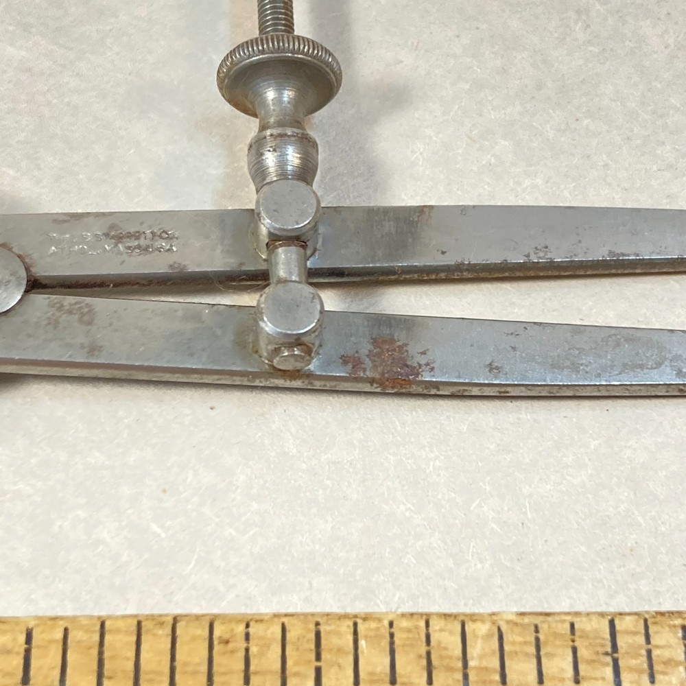 Starrett Inside Caliper Spring Joint 5 1/4" Flat Leg USA