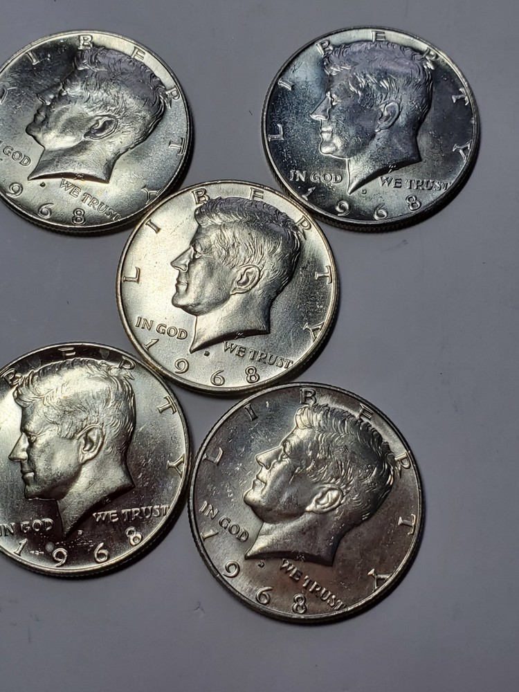 Lot Of 5 Jfk 40% Silver