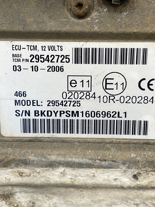 2007 Allison Transmission Control Module 29542725 (357-10395)