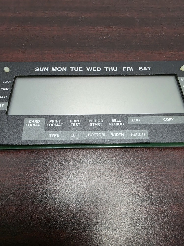 Simplex 1403-9110 Time Recorder LCD Display Screen Control Keypad PCB 605-218A