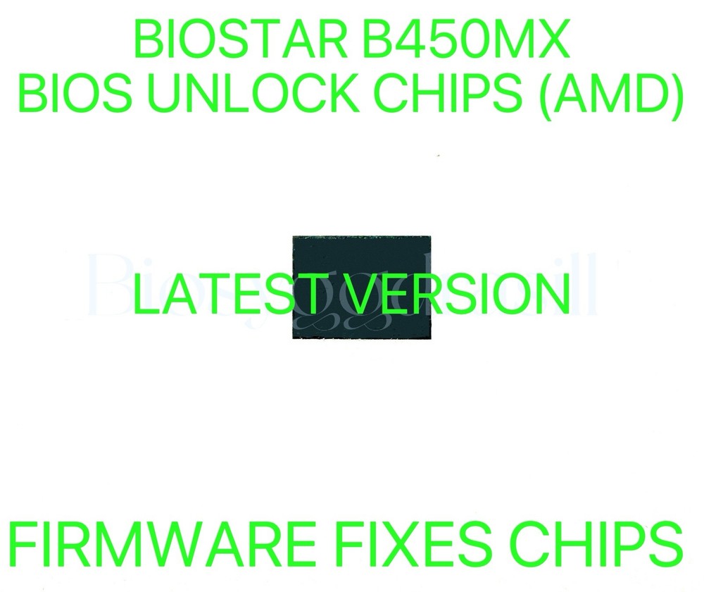 BIOSTAR B450MX, NO PASSWORD FIRMWARE FIXES BIOS CHIP LATEST VERSION (AMD)