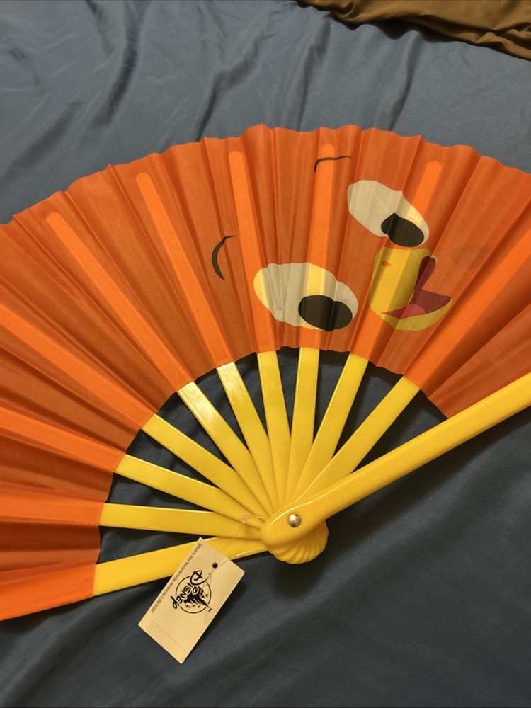 Disney Parks Orange Bird Folding Fan