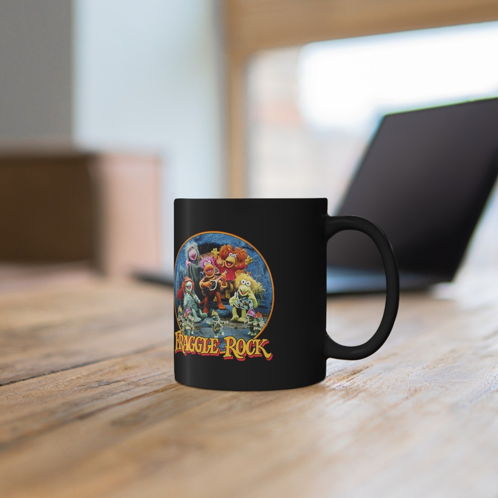 Fraggle TV Show 11oz Coffee Tea Black Mug