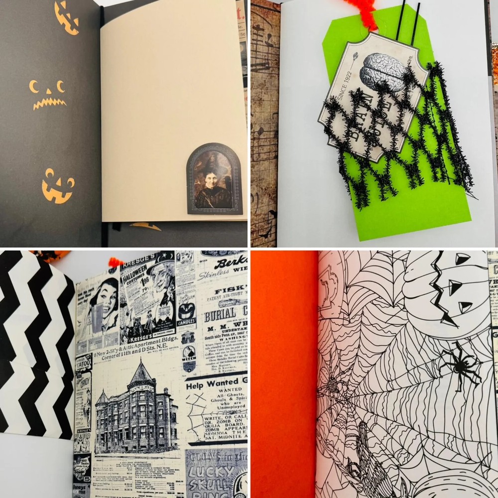 Witches Brew Halloween Junk Journal. Notebook. Planner. Scrapbook. Papercraft.