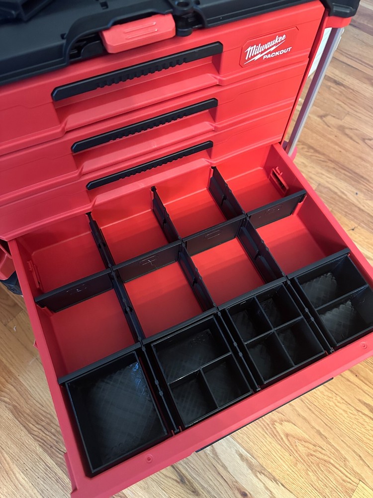 Bins for Milwaukee Packout 4 drawer