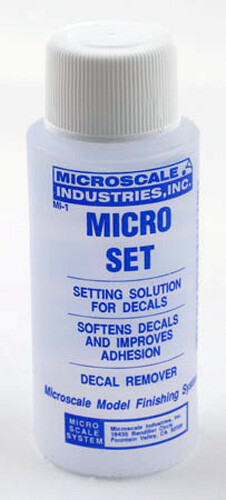 Microscale MI-1 Micro-Set Decal Solvent 1 oz (30 ml) Plastic Bottle