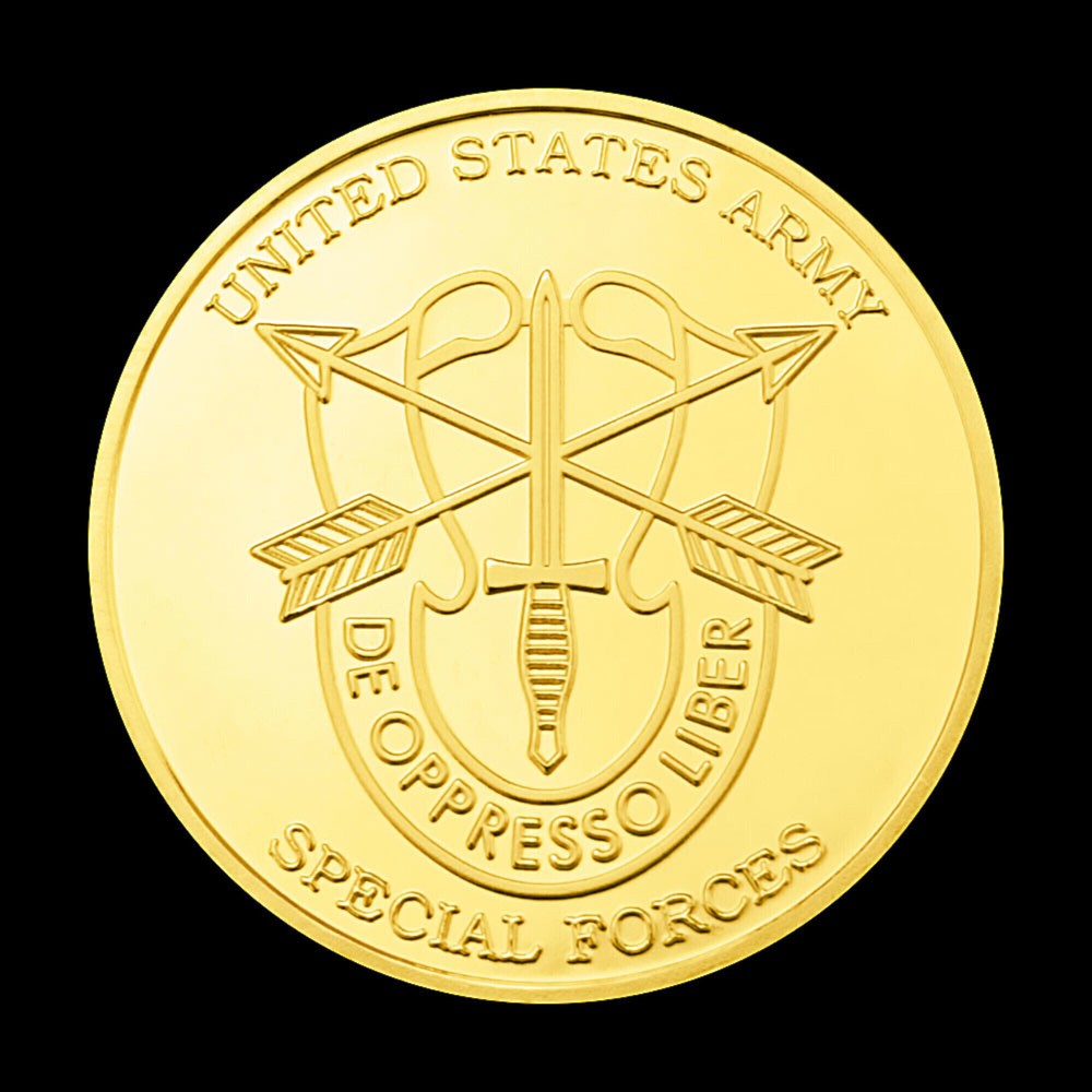 Army Special Forces Challenge Coin Motivated Dedicated Lethal