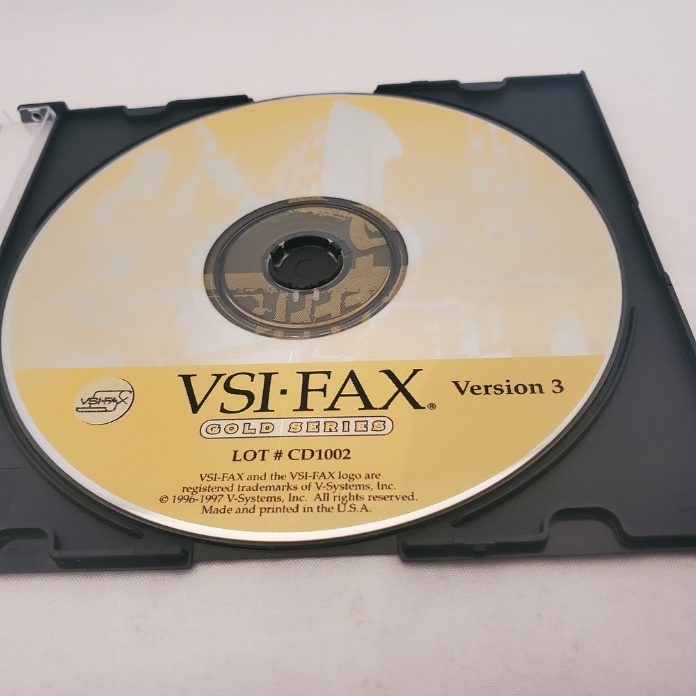 VSI FAX V-Systems Disk Release Volume 3 1997 96 Unix Esker CD 1002 Computer Gold