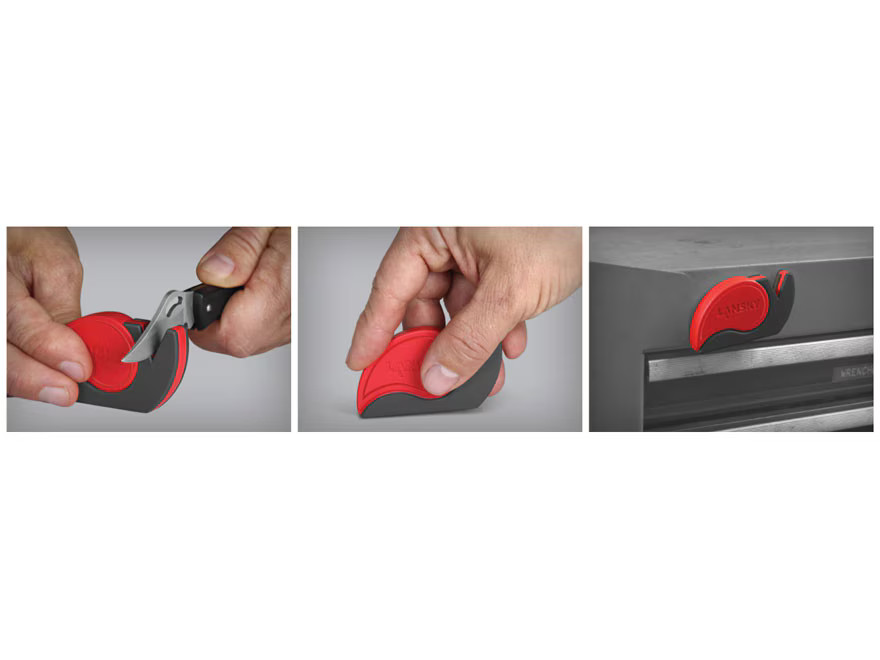 Lansky Sharp'n Cut 2-in-1 Knife Sharpener Red