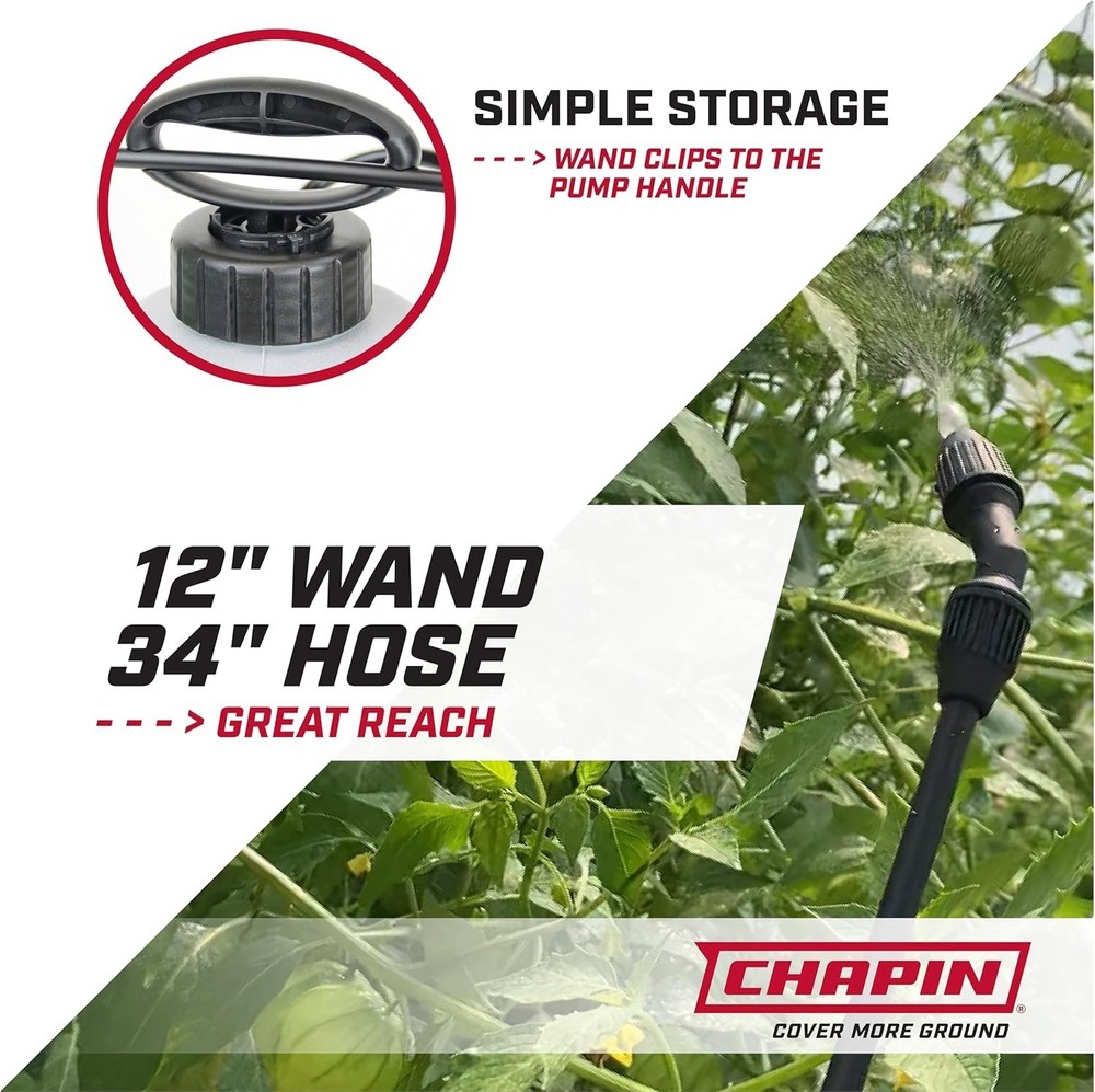 Comfortable 1-Gallon Sprayer Ideal for Herbicides and Fertilizer Application