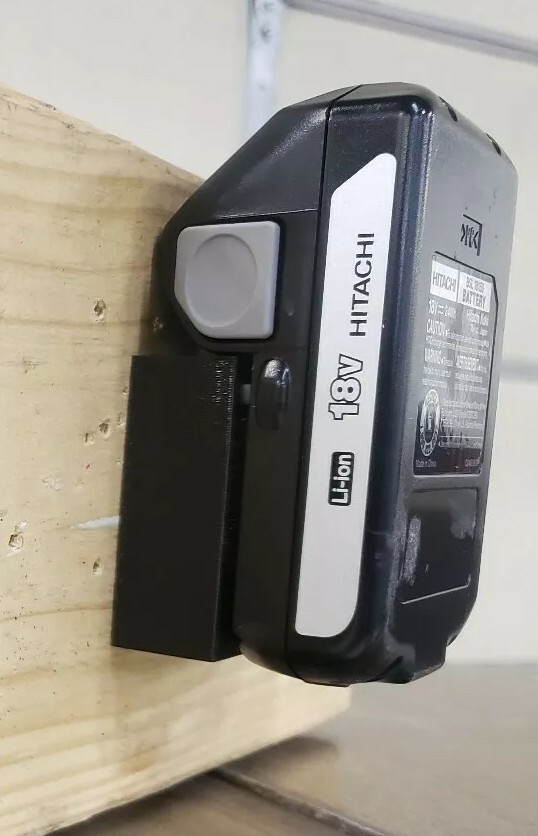 **2 Pack** Hitachi Metabo HPT 18V Locking Battery Wall/Under Shelf Holder Mount