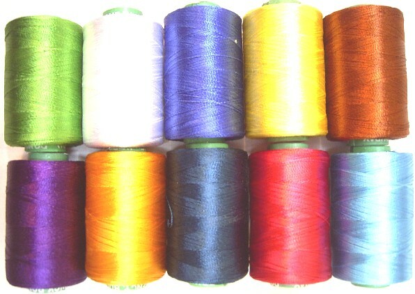 10 BRIGHT SOLID RAYON MACHINE Embroidery Thread Washable Durable 984Y RP1 CRAFT
