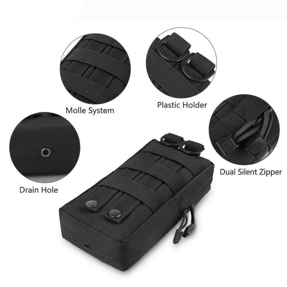 Tactical MOLLE Pouch Multi-Purpose Compact EDC Utility Pouch Admin Organizer