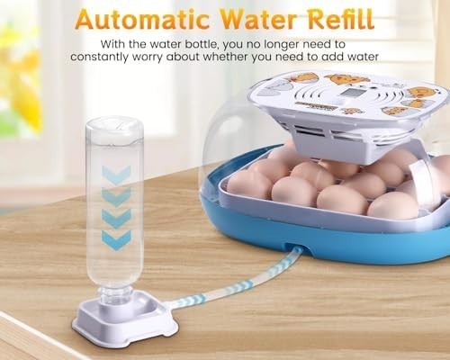 Incubators for Hatching Eggs, Egg Incubator with Automatic Egg Turning and Humid