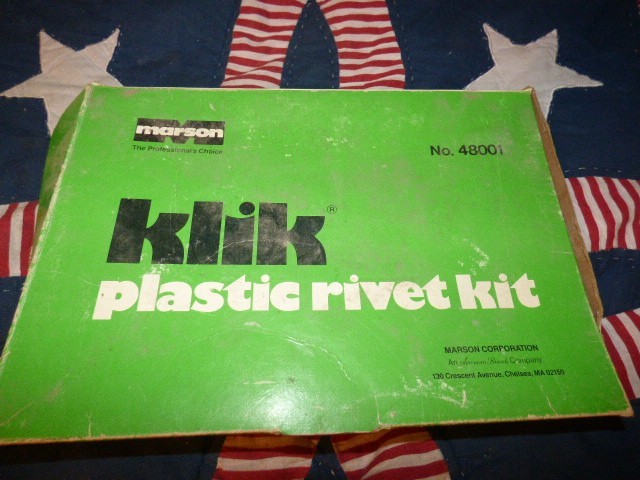 Marson Klik 48000 Plastic Rivet Setter &PLASTIC RIVETS
