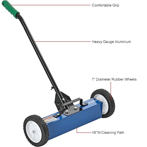 NEW! Magnetic Floor Sweeper, 18" Cleaning Width!!