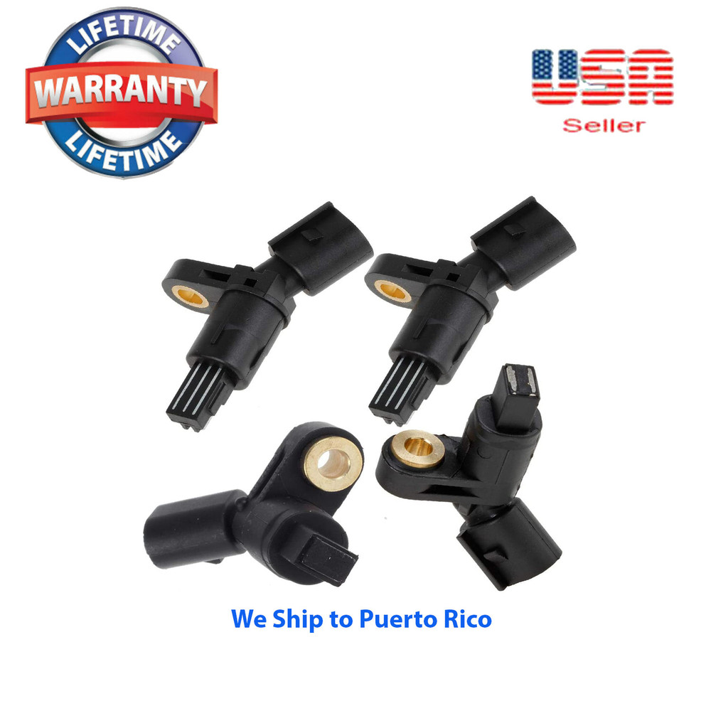 Set 4 ABS Wheel Speed Sensor Front / Rear Left & Right For TT BEETLE GOLF JETTA