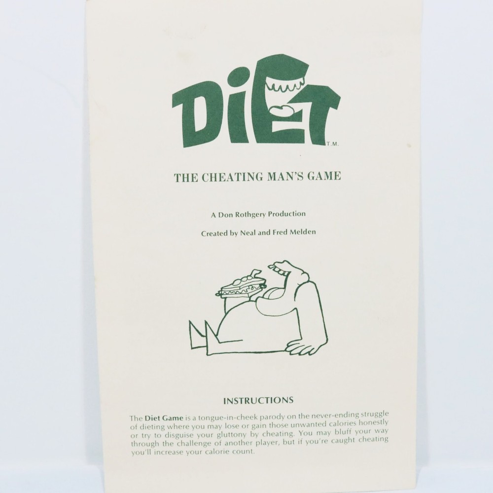 1972 Game Diet The Cheating Mans Game