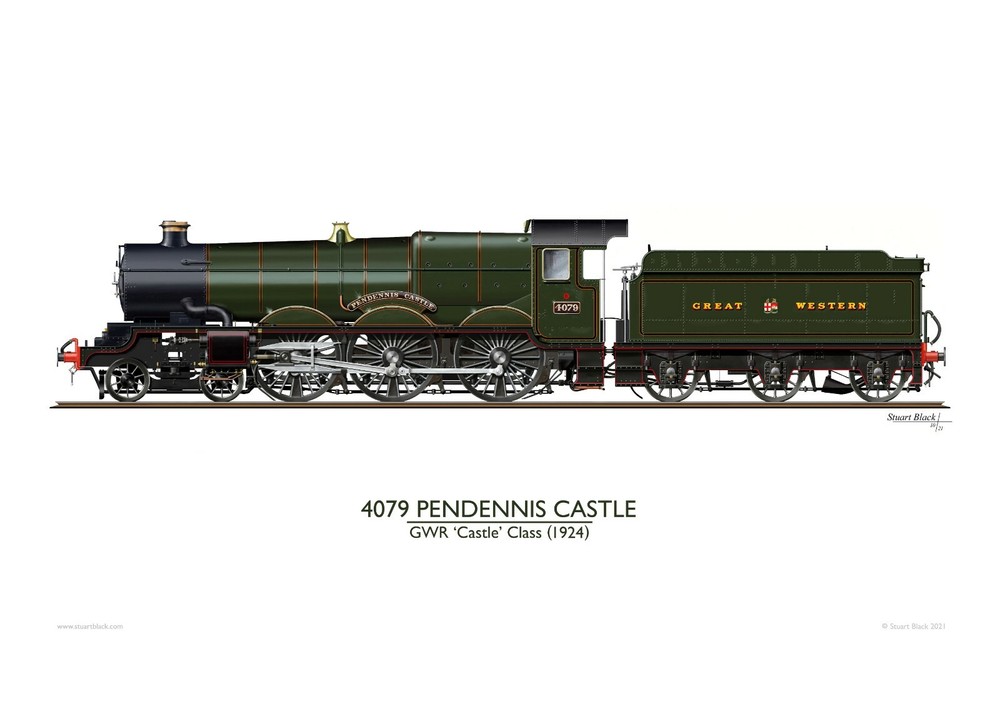4079 Pendennis Castle - Precision Art Print - NEW