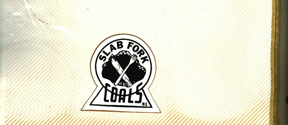 NICE VERY RARE OLD 1981 SLAB FORK COAL CO. COAL MINING STICKER # 1696