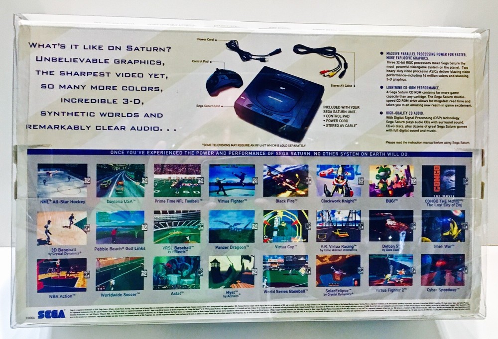 1 Console Box Protector For SEGA SATURN MODEL 1 Boxes Please check your size!