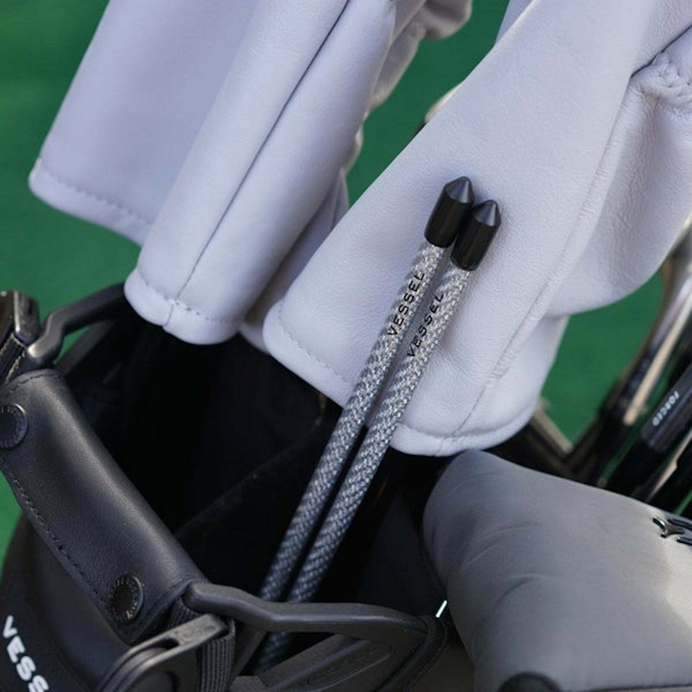 AUTHENTIC Vessel Golf Carbon Fiber Alignment Stick 36inch Silver 2 Set Training