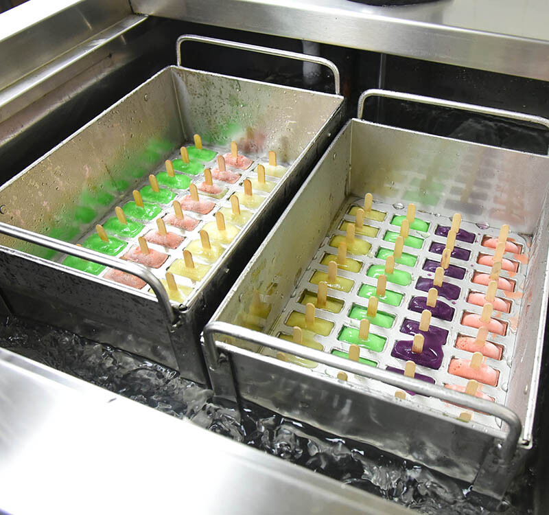 Kolice commercial 2 mold sets ice popsicle machine, ice lollipop machine