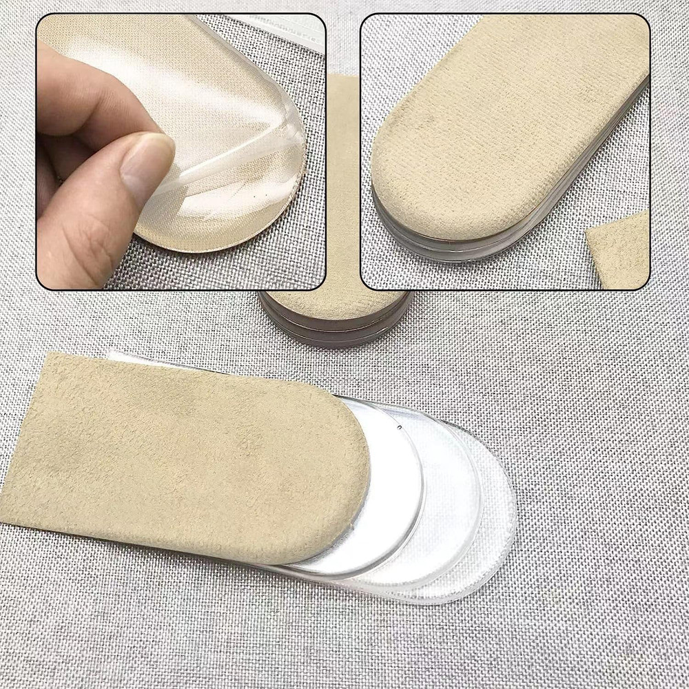 Adjustable Heel Lift Inserts 2 Pack Soft Silicone Height Increase Insoles Heel L
